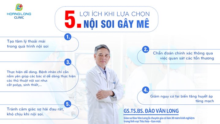 Lợi ích khi lựa chọn nội soi gây mê