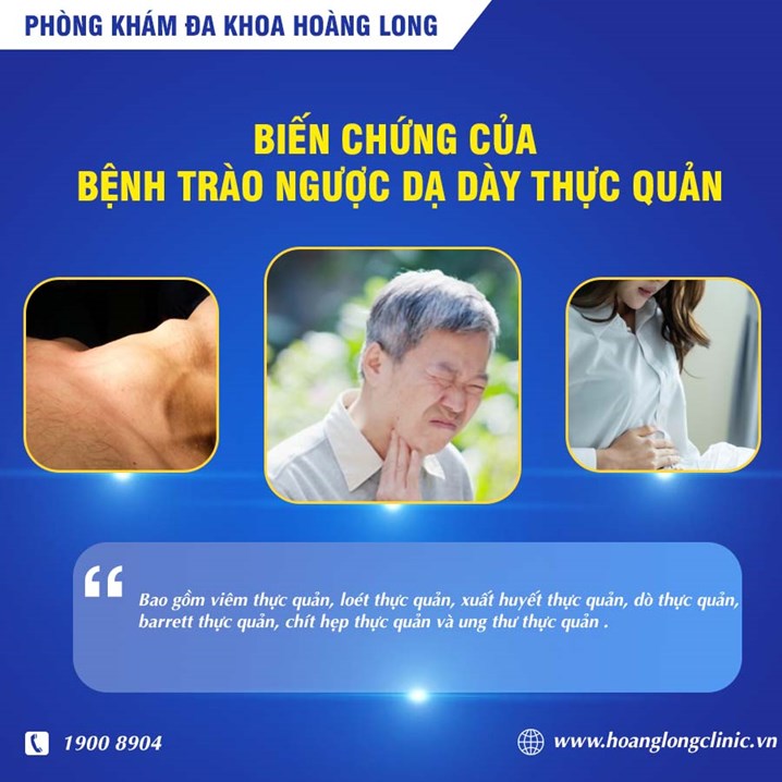  Các biến chứng của bệnh trào ngược dạ dày thực quản