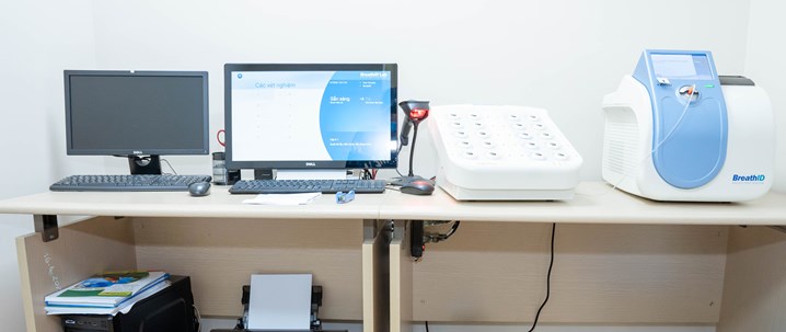 Hệ thống dàn máy móc thăm dò chức năng tại phòng khám đa khoa Hoàng Long