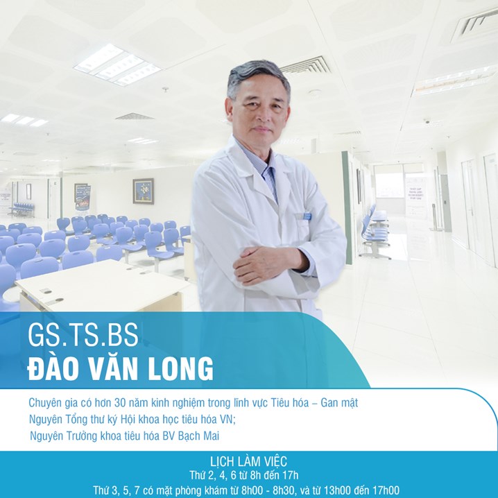 Lịch làm việc của GS.TS.BS Đào Văn Long