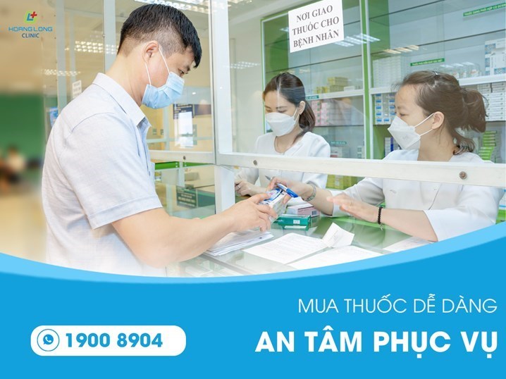 Mua thuốc dễ dàng - an tâm phục vụ tại nhà thuốc phòng khám đa khoa Hoàng Long