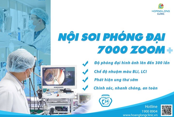 Công nghệ nội soi 7000 zoom mang đến độ phóng đại hình ảnh lên đến 300 lần