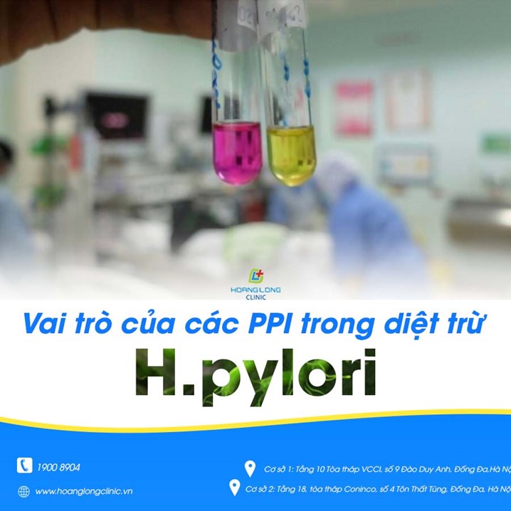 Vai trò của các PPI trong diệt trừ H. pylori