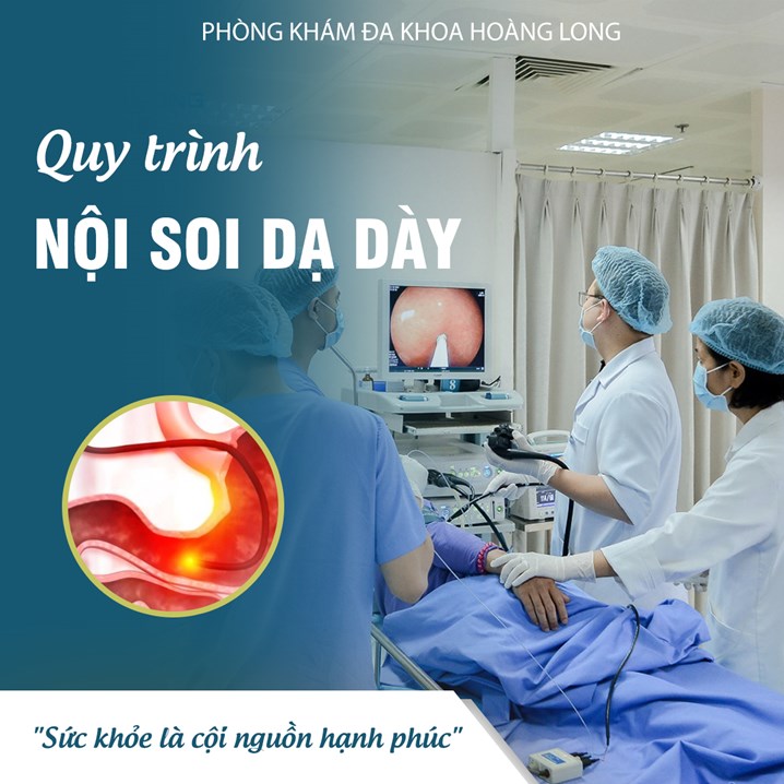 Quy trình nội soi dạ dày tại phòng khám đa khoa Hoàng Long