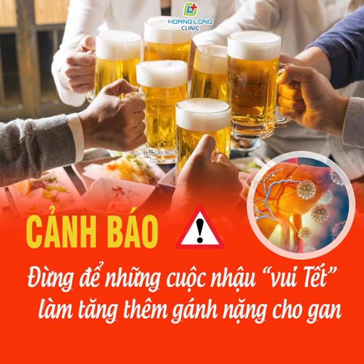 Cảnh báo đừng để những cuộc nhậu vui Tết làm tăng thêm gánh nặng cho gan