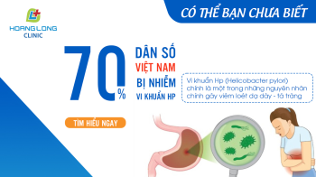 70% dân số Việt Nam nhiễm vi khuẩn HP gây viêm dạ dày