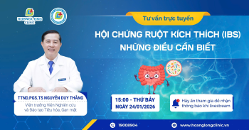 TƯ VẤN TRỰC TUYẾN: “HỘI CHỨNG RUỘT KÍCH THÍCH (IBS) – NHỮNG ĐIỀU CẦN BIẾT”