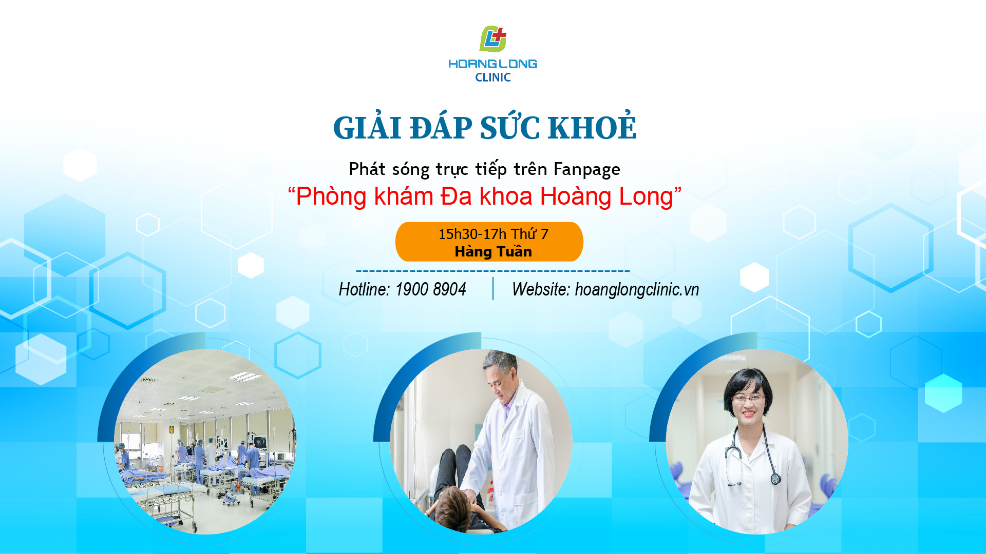 “Giải đáp sức khoẻ” chương trình tư vấn sức khoẻ trực tuyến miễn phí tại Phòng khám Đa khoa Hoàng Long