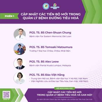Hội nghị Khoa học 2026: Phiên 1 | cập nhật các tiến bộ mới trong quản lý bệnh đường tiêu hóa