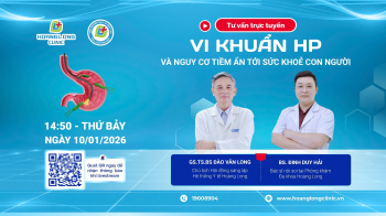🔴 TƯ VẤN TRỰC TUYẾN: “VI KHUẨN HP VÀ NGUY CƠ TIỀM ẨN TỚI SỨC KHOẺ CON NGƯỜI”